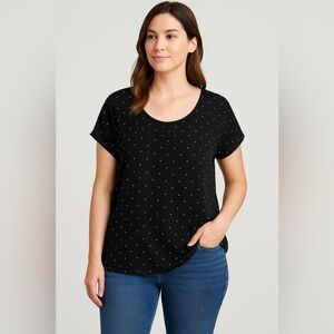 Like New- Lush Polka dot blouse